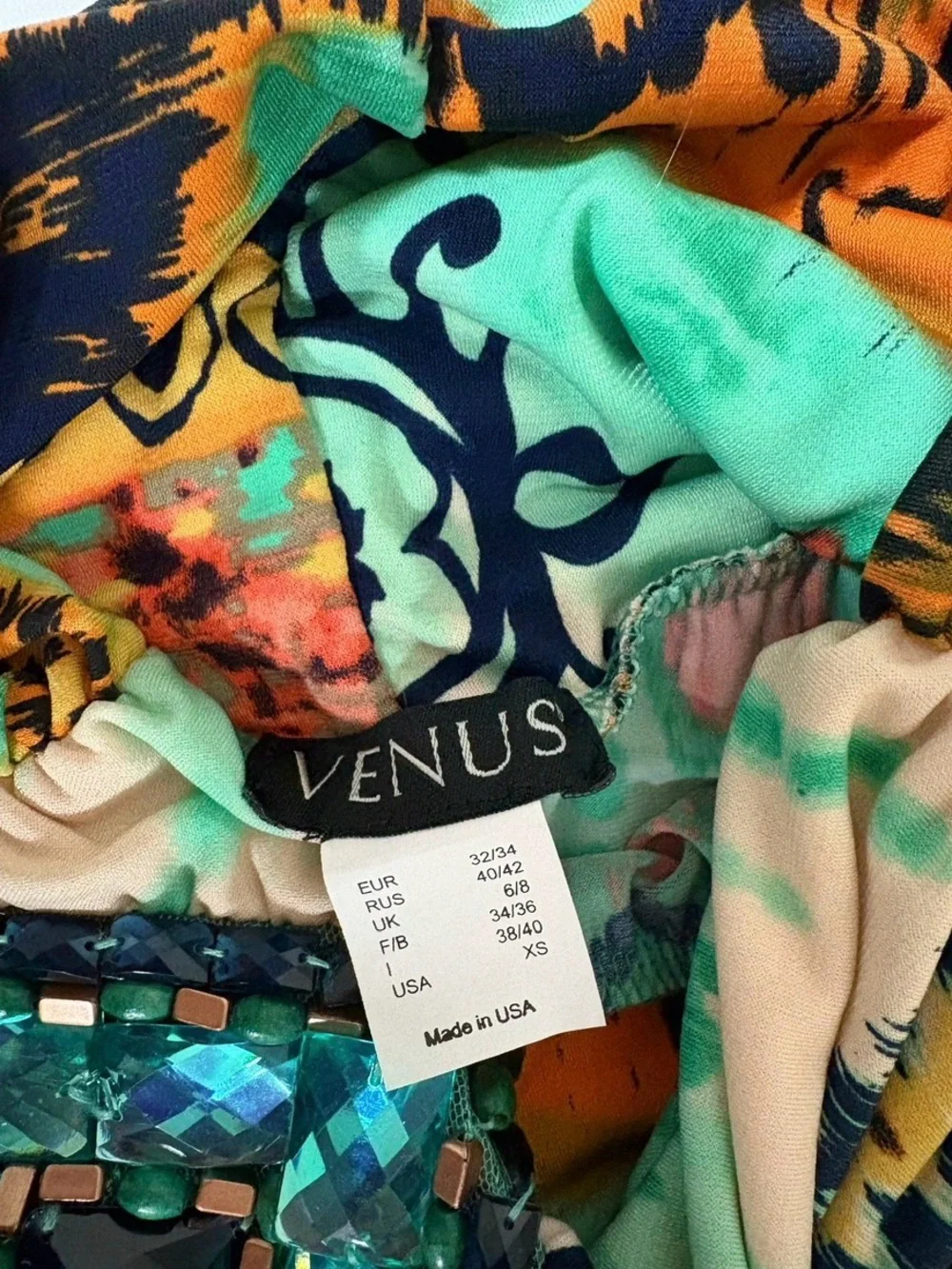 Venus Teal Coral Beaded Boho Bohemian Y2K Maxi Skirt Bottoms Size XS 🩵🤎✨ #venus